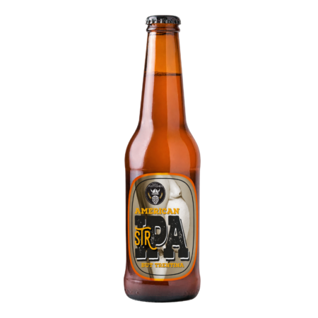 Birra Stripa American IPA artigianale, bottiglia da 33 cl