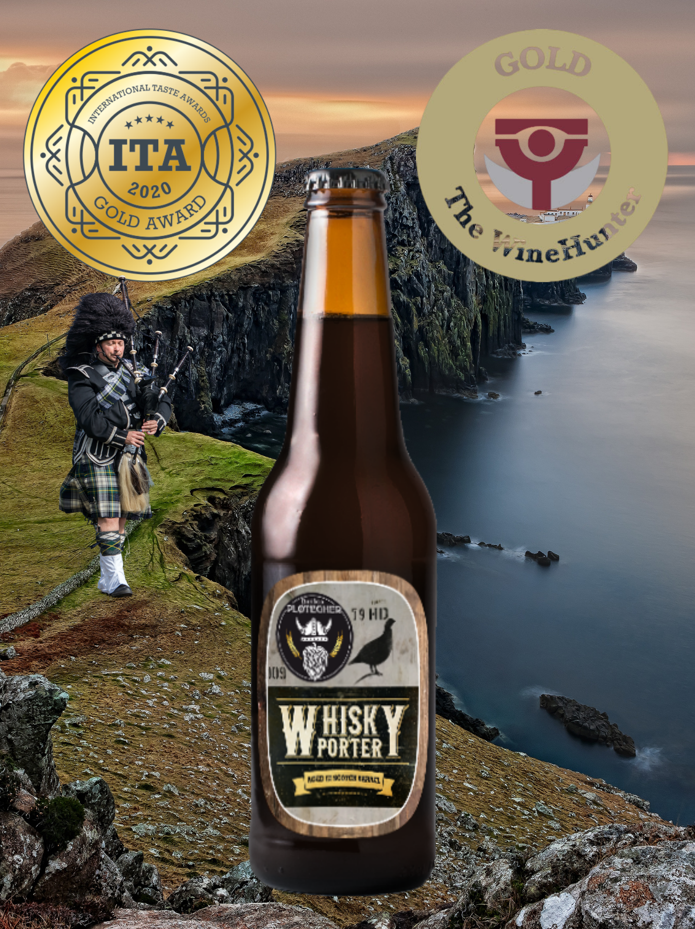 BIRRA WISKY PORTER - affinata in botte 33 CL