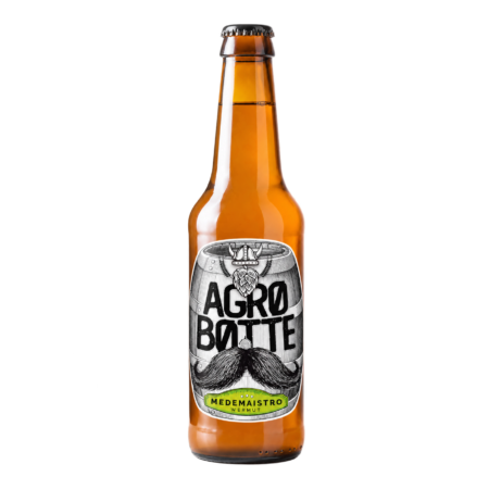 Birra Agrøbøtte Medemaistro artigianale trentina, bottiglia da 33 cl
