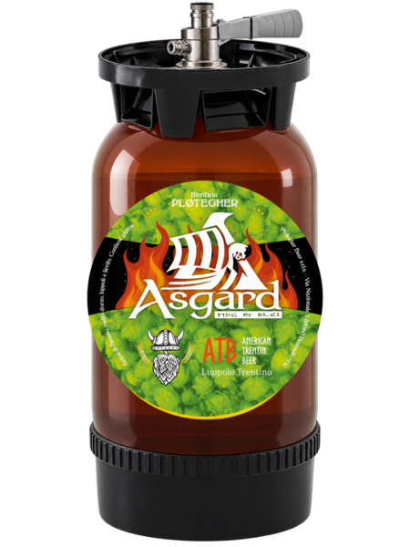 Fusto 24 litri Birra Asgard Trentina con attacco S a baionetta