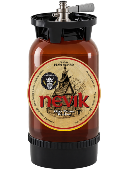 Fusto 24 litri Birra Nevik Trentina con attacco S a baionetta