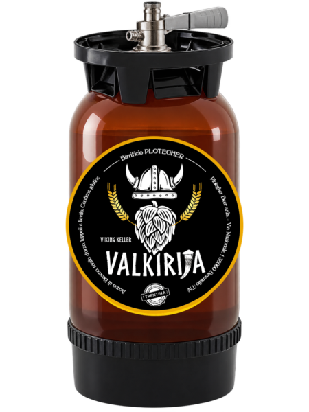 Fusto 24 litri Birra Valkirija Trentina con attacco S a baionetta